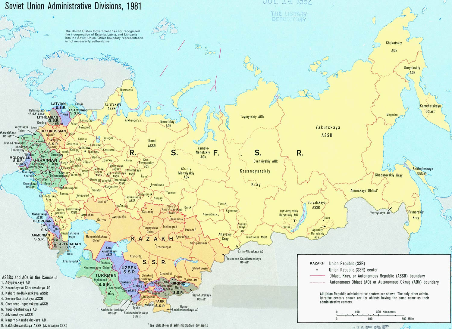 soviet union carte 1981