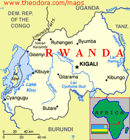 rwanda villes carte