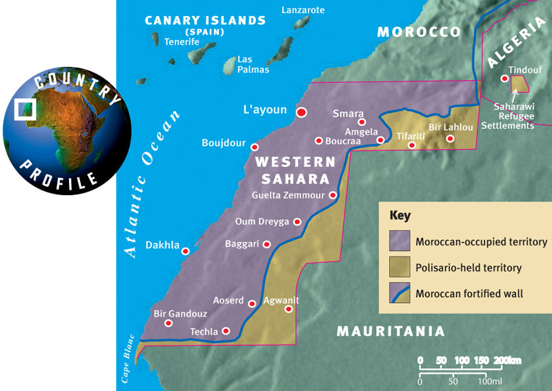 Sahara Occidental carte