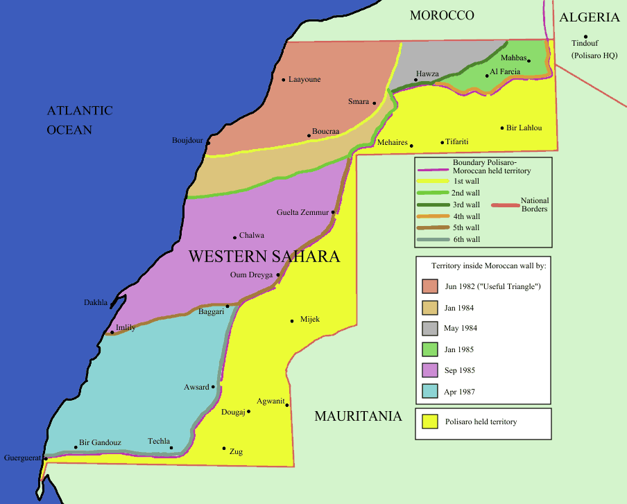 Sahara Occidental cartes