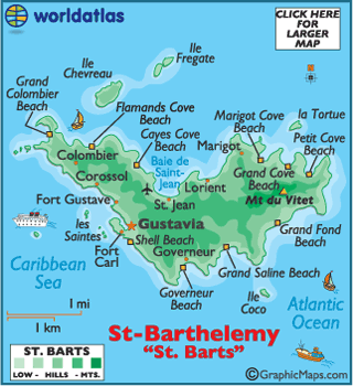 st barthelemy carte