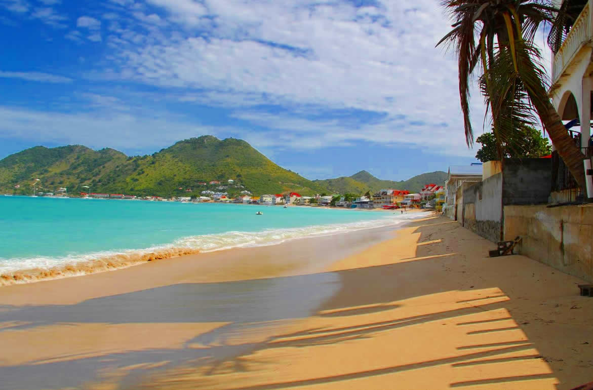 caraibes mer saint martin plages