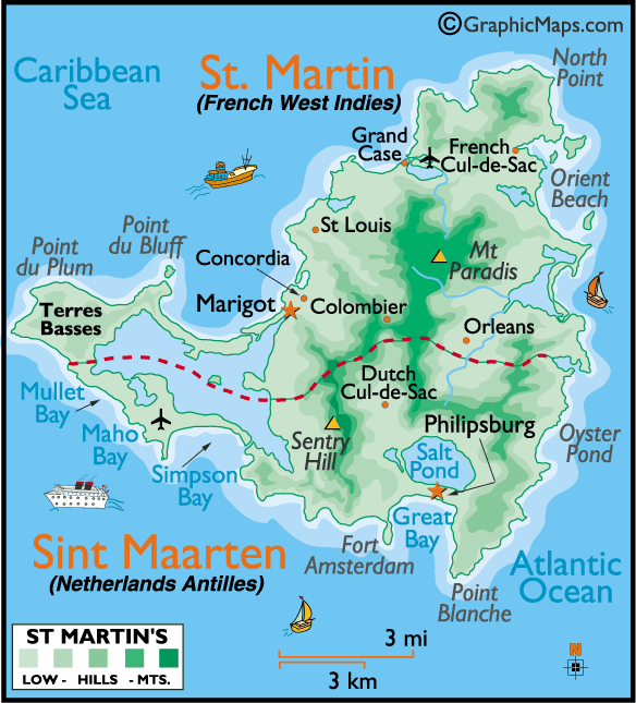 carte du Saint Martin