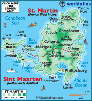 saint martin carte