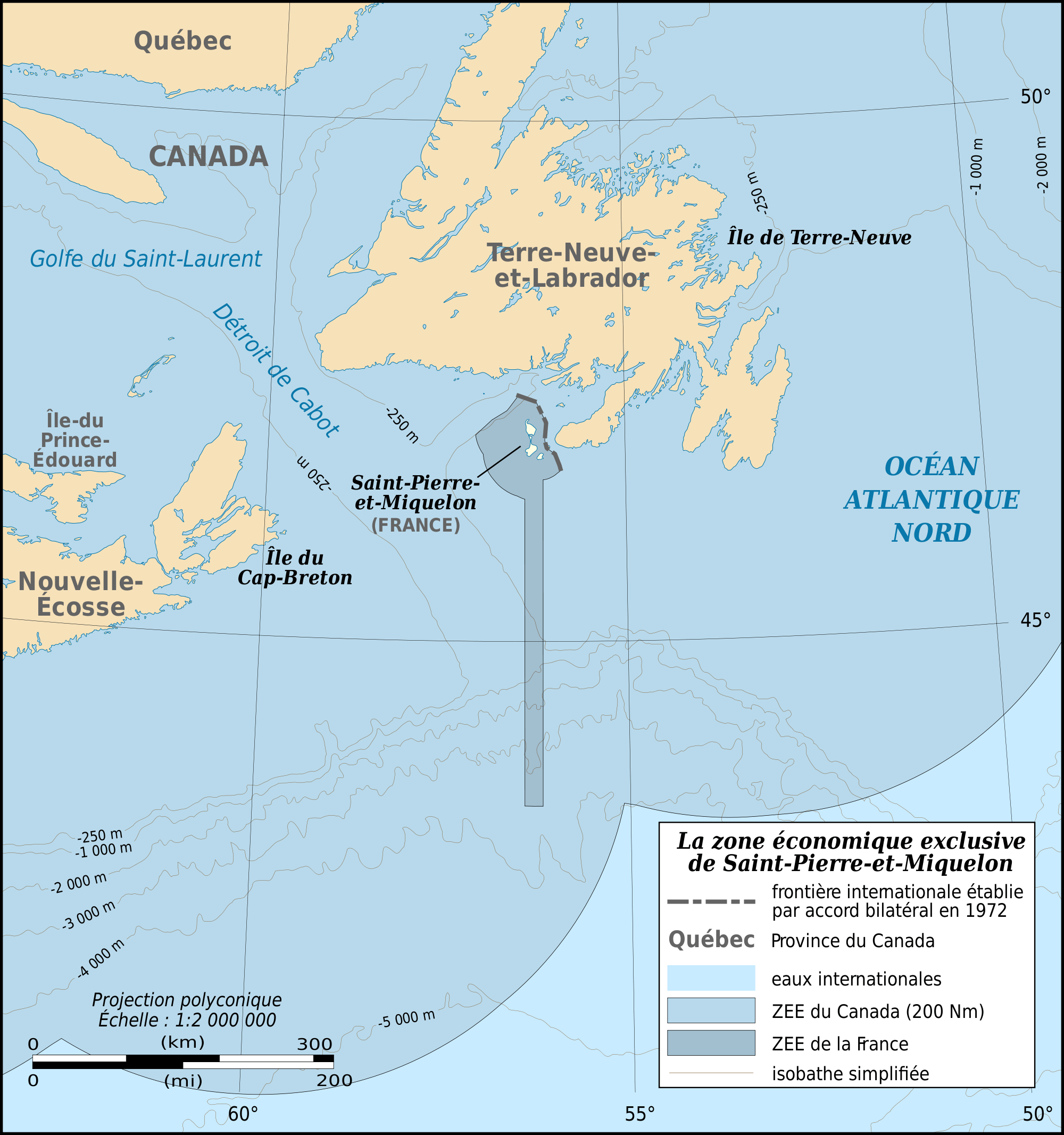 saint pierre et miquelon carte