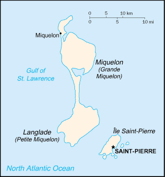 saint pierre miquelon carte