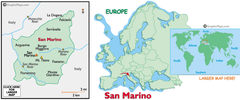 carte du San Marino