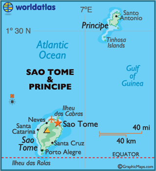 Sao Tome et Principe carte