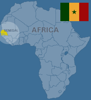 afrique carte senegal