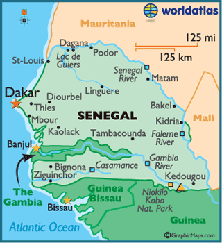 senegal carte