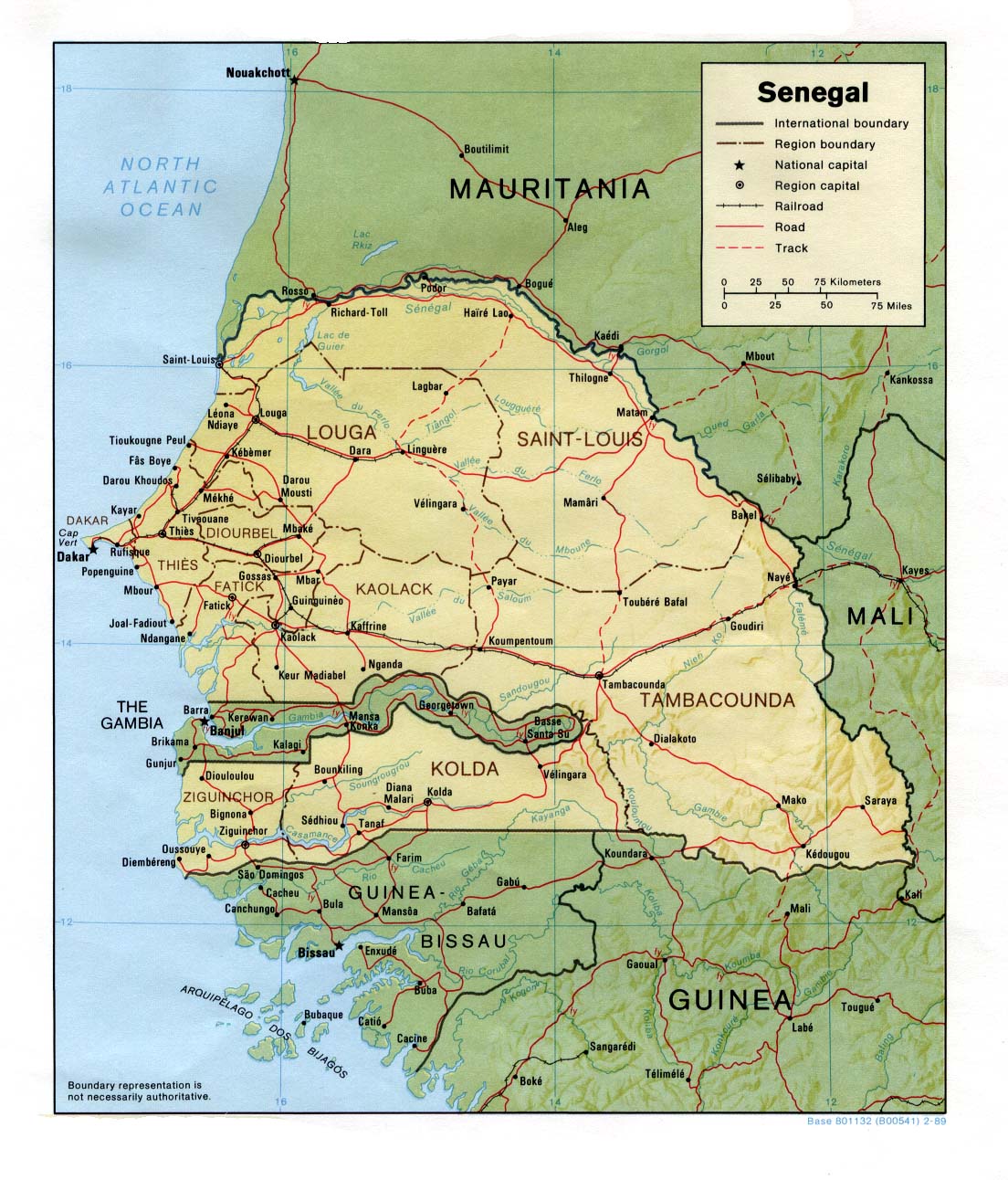 senegal soulagement carte