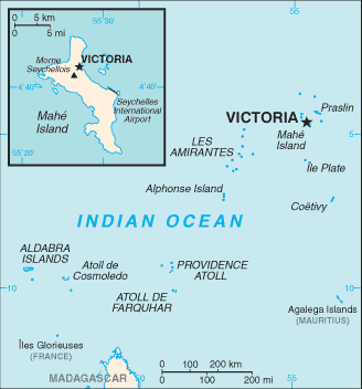 Seychelles cartes