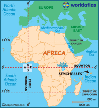 Seychelles Carte Afrique