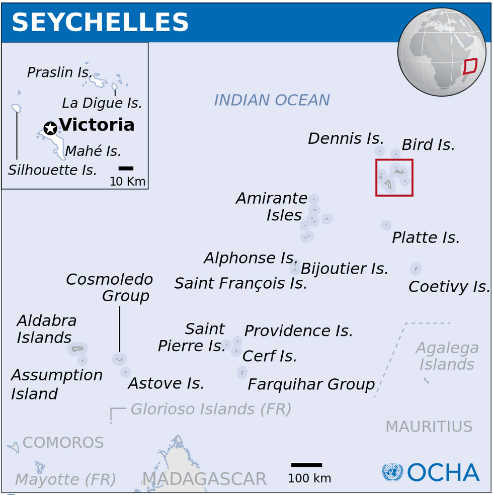 Seychelles Location carte