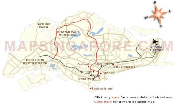 carte singapour