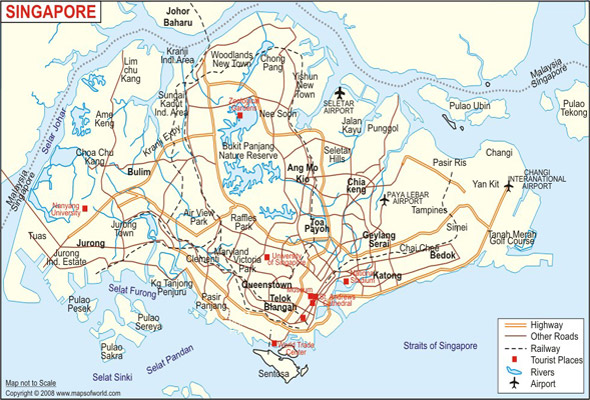 singapour carte