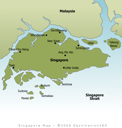 singapour cartes