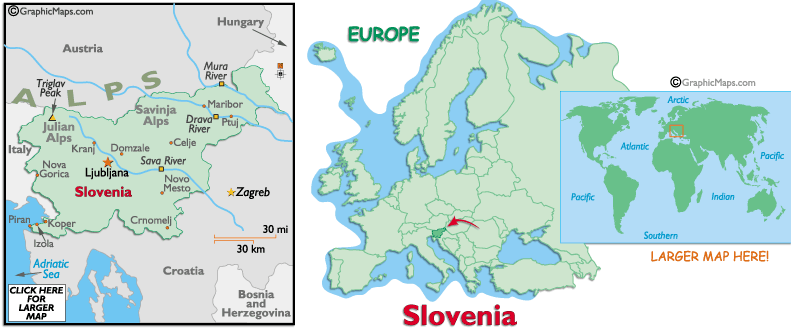 carte du slovenie