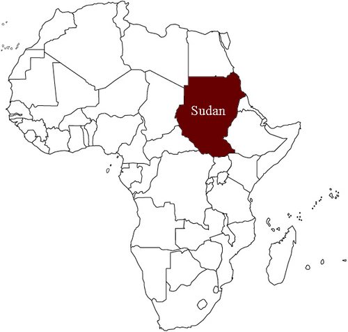 afrique soudan carte