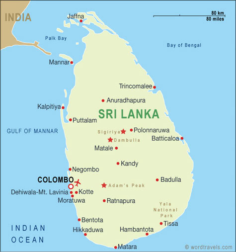 sri lanka carte