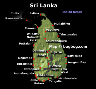 sri lanka satellite carte