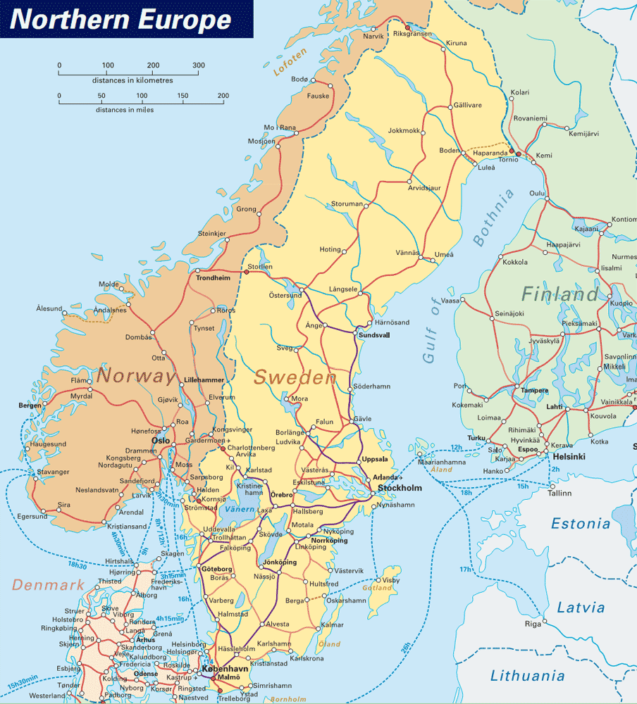 politique carte du Suede