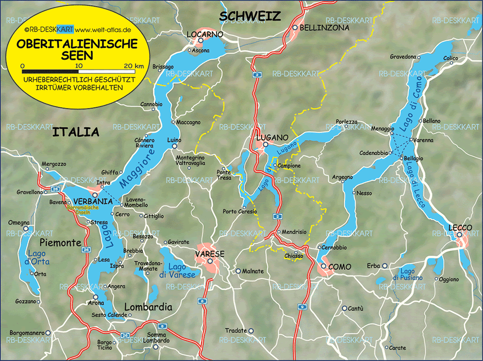 Bellinzona regions plan