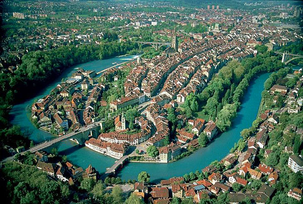 bern aerial view