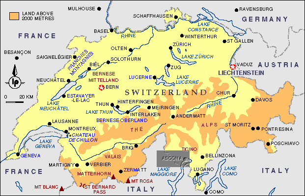 cartes du suisse