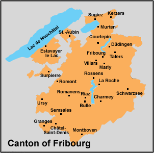canton du Fribourg plan