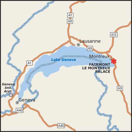 Montreux region plan