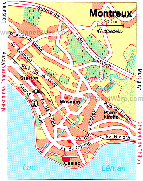 montreux ville centre plan