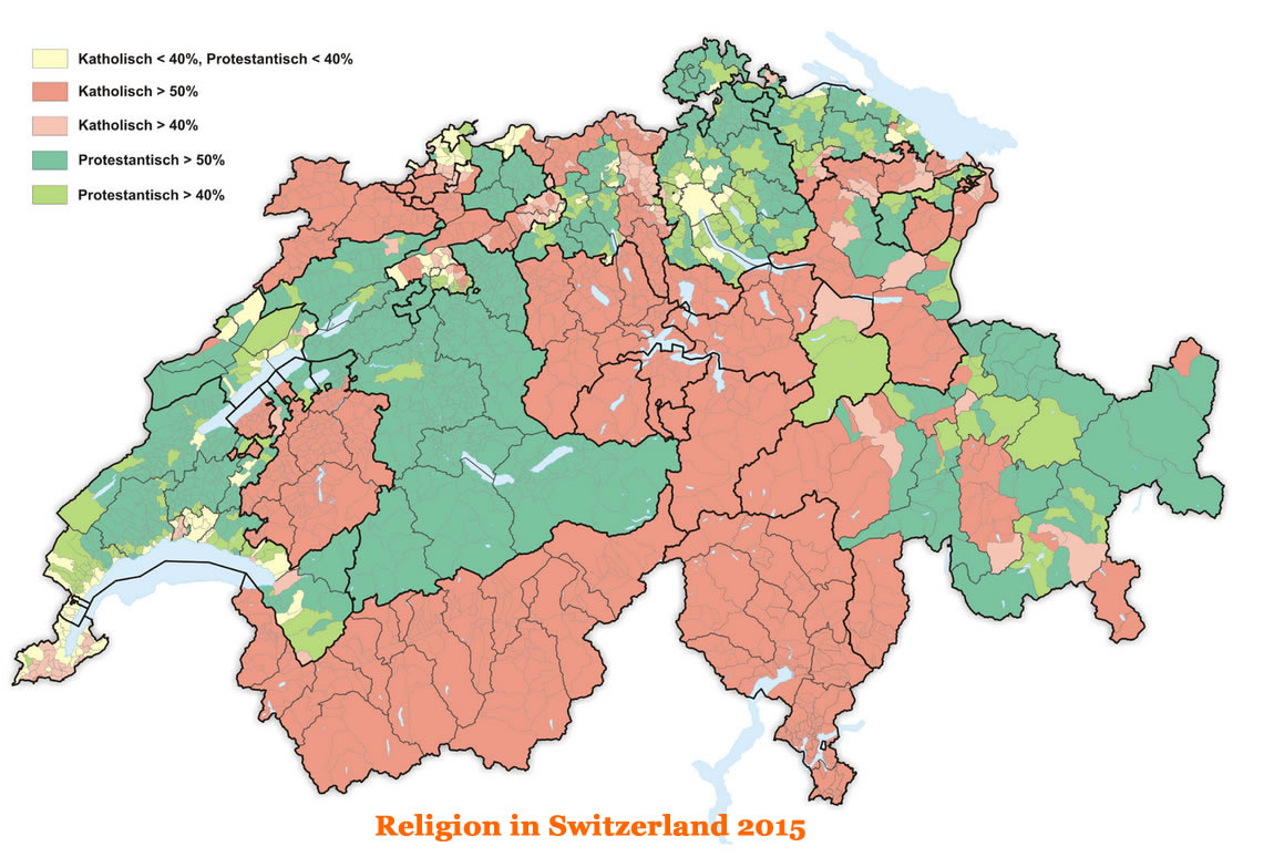 Religion en Suisse 2015