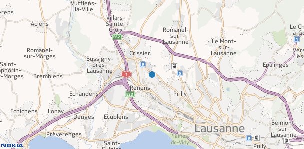 Renens plan lausanne