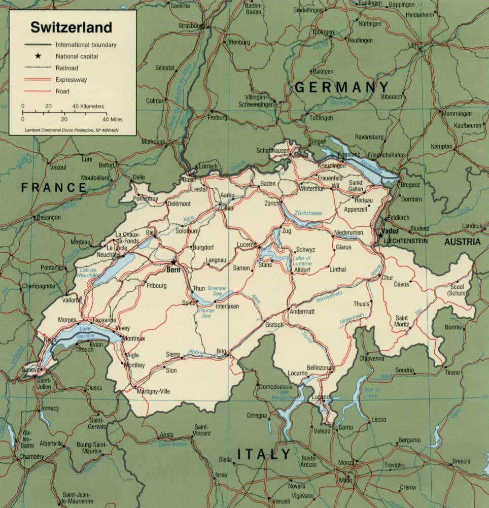 Route Carte du Suisse