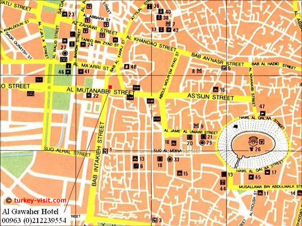 centre ville plan de Aleppo