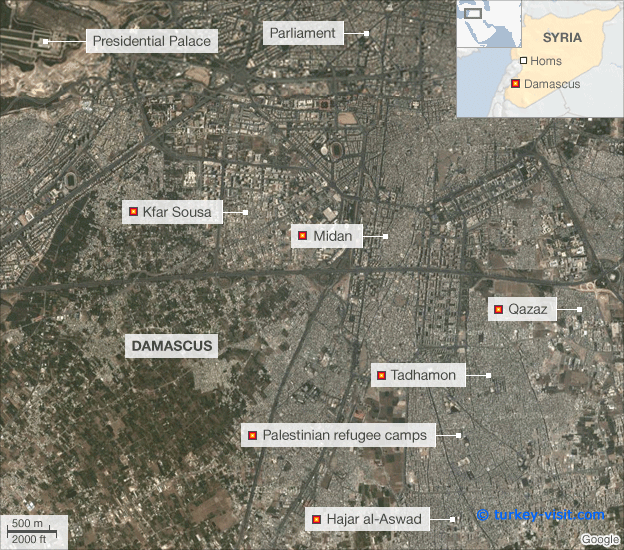 damascus satellite plan