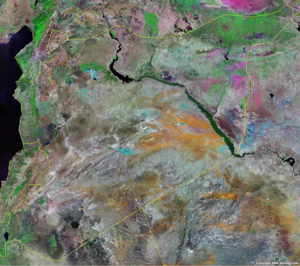 satellite image du syrie