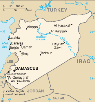 syrie cartes