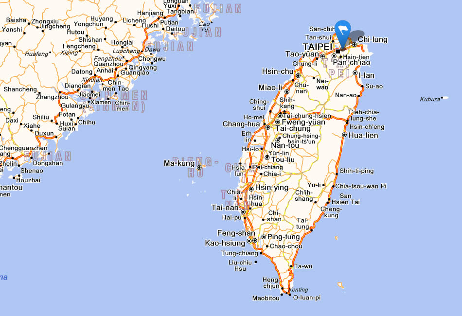 carte taiwan