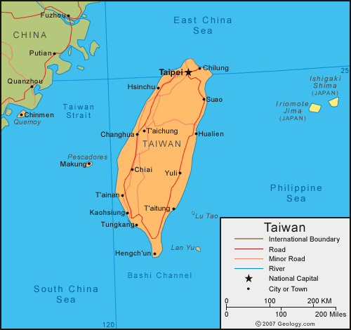 taiwan carte