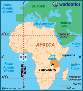 tanzanie carte afrique