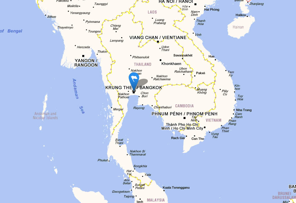 carte du thailande