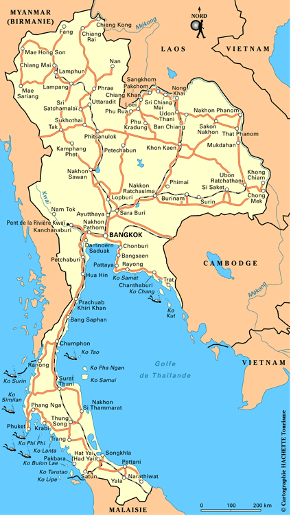thailande routes plan