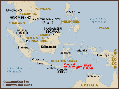 Timor Oriental carte