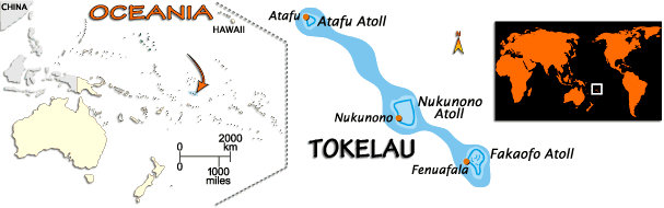 tokelaou carte monde