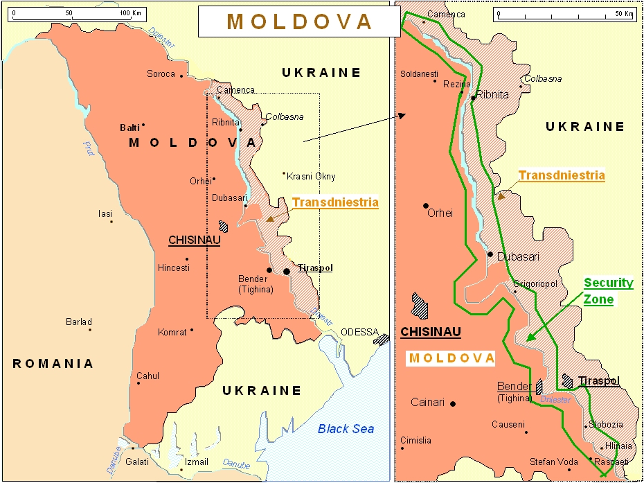 carte du transnistrie