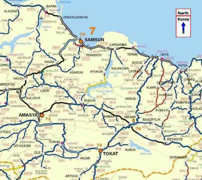 amasya route plan