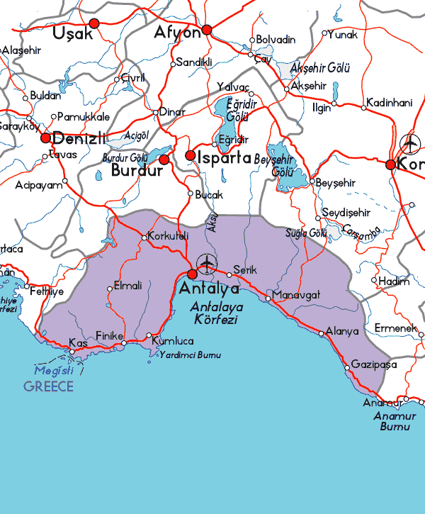 antalya ville plan