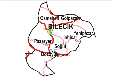 bilecik plan les villes